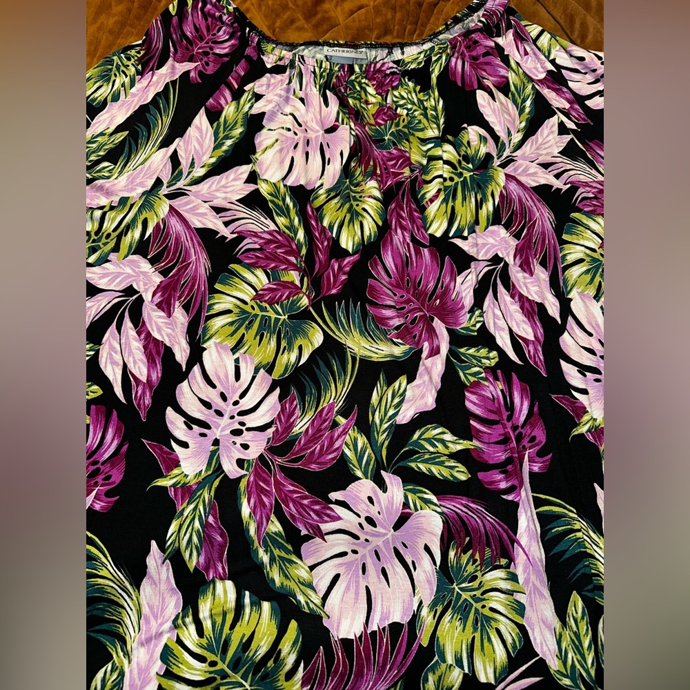 Catherines Elegant Multicolor Patterned Top - image 5